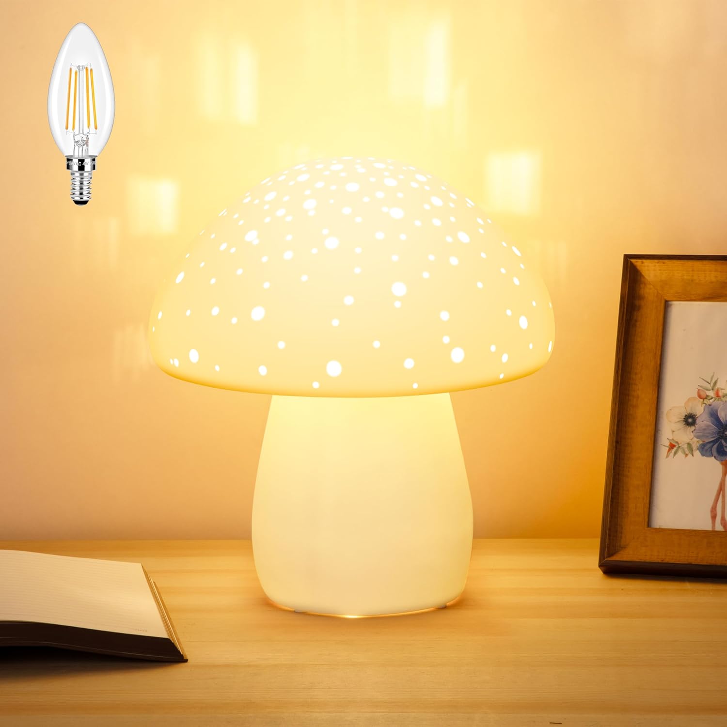 Lampa Grzybkowa - Ceramiczna